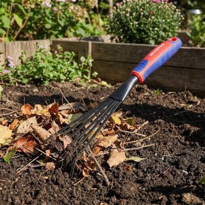 WORKPRO WP331028 360x87mm Çelik Profesyonel Mini Bahçe Tırmığı - 6