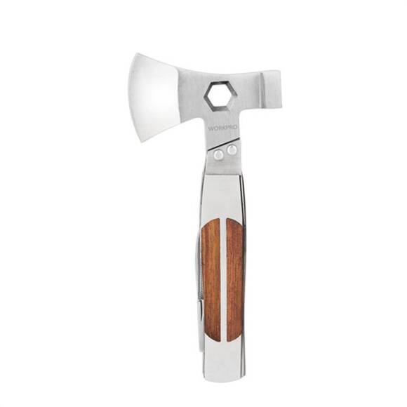 WORKPRO WP383001 12 IN 1 Çok Fonksiyonlu Profesyonel Mini Balta/Çekiç Alet Seti + Taşıma Kılıfı - 4