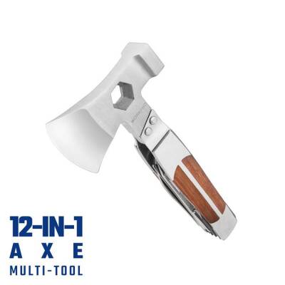 WORKPRO WP383001 12 IN 1 Çok Fonksiyonlu Profesyonel Mini Balta/Çekiç Alet Seti + Taşıma Kılıfı - 3