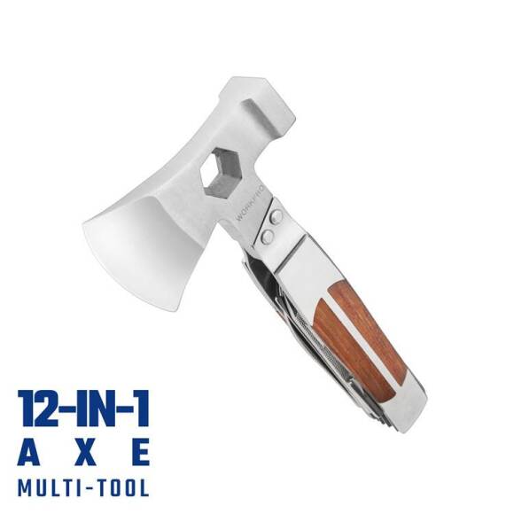 WORKPRO WP383001 12 IN 1 Çok Fonksiyonlu Profesyonel Mini Balta/Çekiç Alet Seti + Taşıma Kılıfı - 3