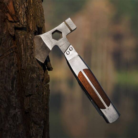 WORKPRO WP383001 12 IN 1 Çok Fonksiyonlu Profesyonel Mini Balta/Çekiç Alet Seti + Taşıma Kılıfı - 6