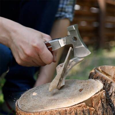 WORKPRO WP383001 12 IN 1 Çok Fonksiyonlu Profesyonel Mini Balta/Çekiç Alet Seti + Taşıma Kılıfı - 8