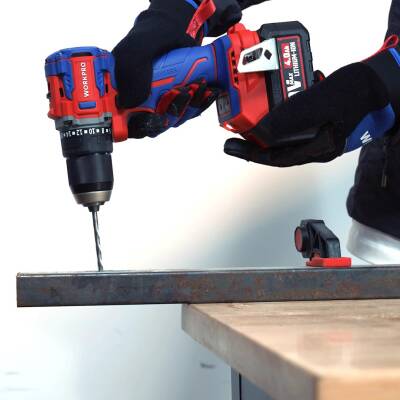 WORKPRO WP390017 20Volt 120Nm. Kömürsüz Profesyonel Şarjlı Darbeli Matkap (Akü Dahil Değildir) - 10
