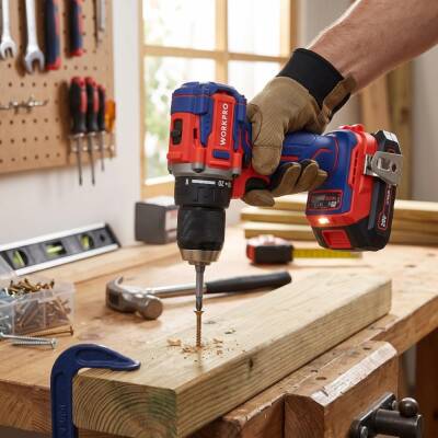 WORKPRO WP390022 20Volt 2.0Ah Li-ion 65Nm. Çift Akülü Kömürsüz Profesyonel Şarjlı Matkap - 3