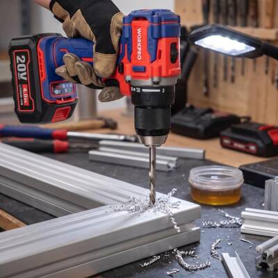 WORKPRO WP390023 20Volt 4.0Ah Li-ion 65Nm. Çift Akülü Kömürsüz Profesyonel Şarjlı Matkap - 4