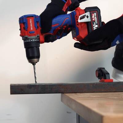 WORKPRO WP390023 20Volt 4.0Ah Li-ion 65Nm. Çift Akülü Kömürsüz Profesyonel Şarjlı Matkap - 8