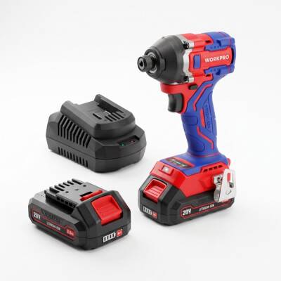 WORKPRO WP390107 20Volt 2.0Ah. Li-ion 230Nm Çift Akü Kömürsüz Profesyonel Şarjlı Darbeli Tornavida - Workpro (1)