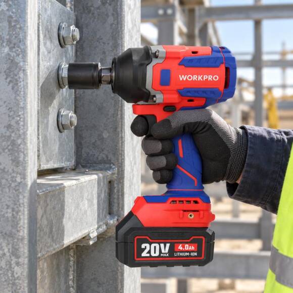 WORKPRO WP390207 20Volt 1/2’’ 550Nm Kömürsüz Profesyonel Şarjlı Somun Sıkma (Akü Dahil Değildir) - 3