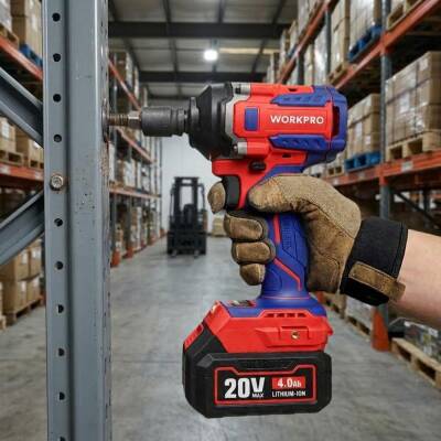 WORKPRO WP390207 20Volt 1/2’’ 550Nm Kömürsüz Profesyonel Şarjlı Somun Sıkma (Akü Dahil Değildir) - 5