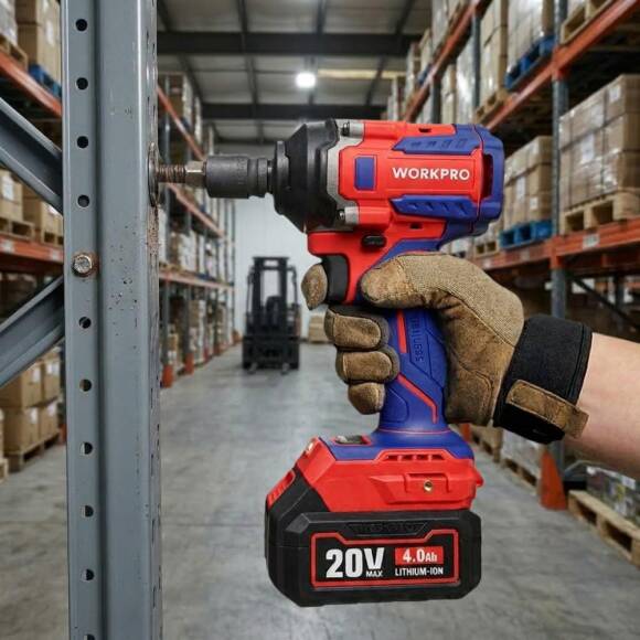 WORKPRO WP390207 20Volt 1/2’’ 550Nm Kömürsüz Profesyonel Şarjlı Somun Sıkma (Akü Dahil Değildir) - 5