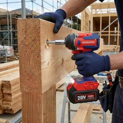WORKPRO WP390207 20Volt 1/2’’ 550Nm Kömürsüz Profesyonel Şarjlı Somun Sıkma (Akü Dahil Değildir) - 8