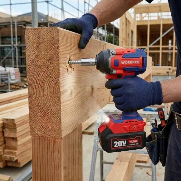 WORKPRO WP390207 20Volt 1/2’’ 550Nm Kömürsüz Profesyonel Şarjlı Somun Sıkma (Akü Dahil Değildir) - 8
