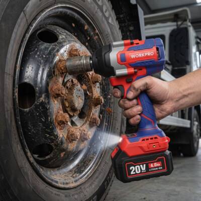 WORKPRO WP390213 20Volt 1/2’’ 850Nm Kömürsüz Profesyonel Şarjlı Somun Sıkma (Akü Dahil Değildir) - 4