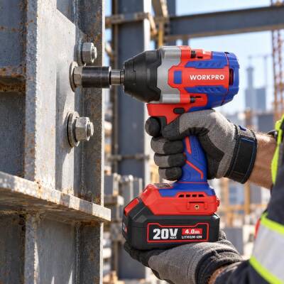 WORKPRO WP390213 20Volt 1/2’’ 850Nm Kömürsüz Profesyonel Şarjlı Somun Sıkma (Akü Dahil Değildir) - 7
