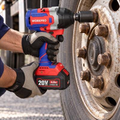 WORKPRO WP390213 20Volt 1/2’’ 850Nm Kömürsüz Profesyonel Şarjlı Somun Sıkma (Akü Dahil Değildir) - 8