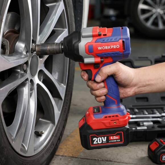 WORKPRO WP390213 20Volt 1/2’’ 850Nm Kömürsüz Profesyonel Şarjlı Somun Sıkma (Akü Dahil Değildir) - 9