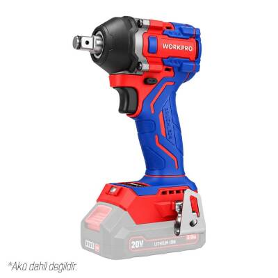 WORKPRO WP390225 20Volt 1/2’’ 360Nm Kömürsüz Profesyonel Şarjlı Somun Sıkma (Akü Dahil Değildir) - Workpro (1)