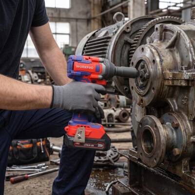 WORKPRO WP390226 20Volt 2.0Ah. Li-ion 1/2’’ 360Nm Çift Akü Kömürsüz Profesyonel Şarjlı Somun Sıkma - 5