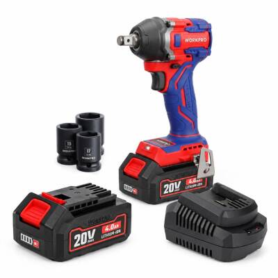 WORKPRO WP390228 20Volt 4.0Ah. Li-ion 1/2’’ 360Nm Çift Akü Kömürsüz Profesyonel Şarjlı Somun Sıkma - Workpro (1)