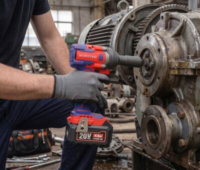 WORKPRO WP390228 20Volt 4.0Ah. Li-ion 1/2’’ 360Nm Çift Akü Kömürsüz Profesyonel Şarjlı Somun Sıkma - 5