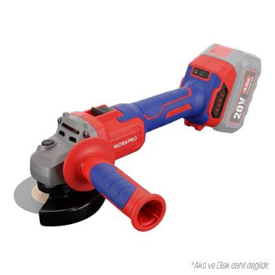 WORKPRO WP392003 20Volt 115mm Şarjlı Kömürsüz Devir Ayarlı Profesyonel Avuç Taşlama (Aküsüz) - Workpro (1)