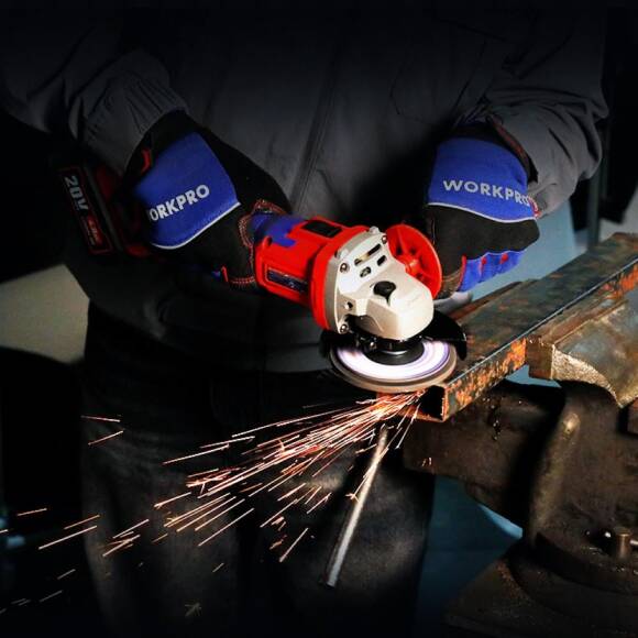 WORKPRO WP392003 20Volt 115mm Şarjlı Kömürsüz Devir Ayarlı Profesyonel Avuç Taşlama (Aküsüz) - 4