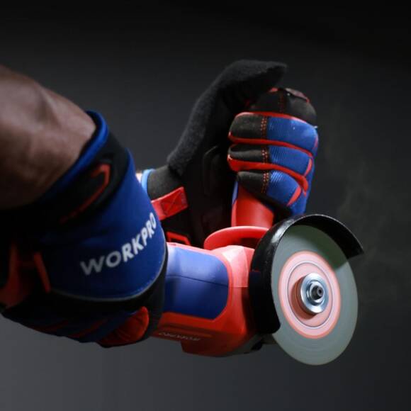 WORKPRO WP392003 20Volt 115mm Şarjlı Kömürsüz Devir Ayarlı Profesyonel Avuç Taşlama (Aküsüz) - 6