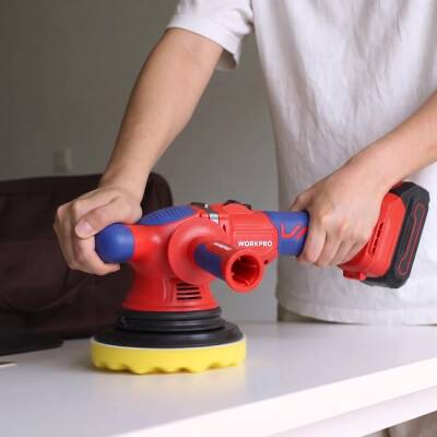 WORKPRO WP392200 20V 150MM Kömürsüz Şarjlı Profesyonel Orbital Polisaj Makinesi Akü Dahil Değildir - 6
