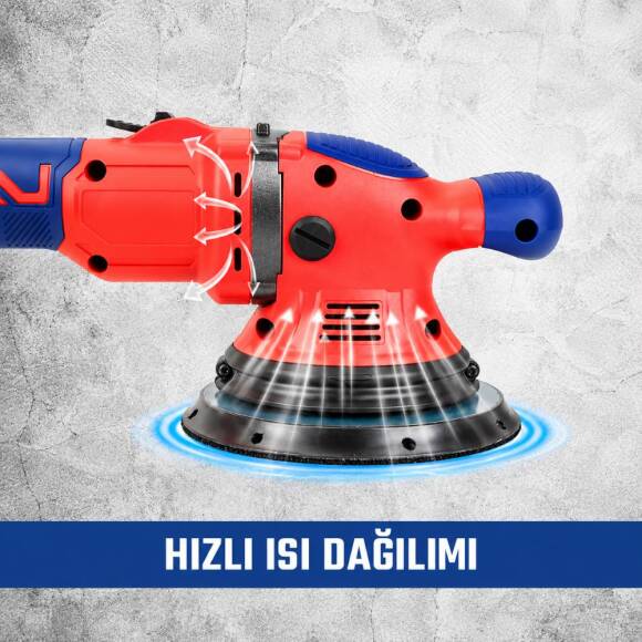 WORKPRO WP392200 20V 150MM Kömürsüz Şarjlı Profesyonel Orbital Polisaj Makinesi Akü Dahil Değildir - 10
