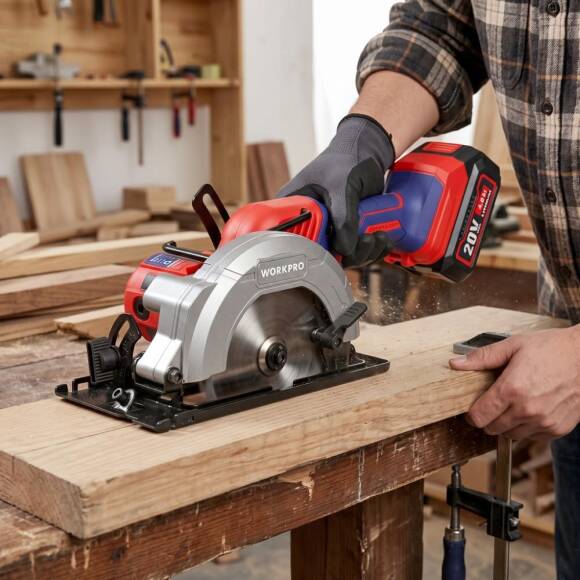 WORKPRO WP393003 20Volt 140mm Kömürsüz Profesyonel Daire Testere (Akü Dahil Değildir) - 7
