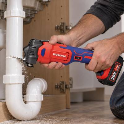 WORKPRO WP393006 20Volt Kömürsüz Şarjlı Devir Ayarlı Profesyonel Raspalama ve Zımpara (Aküsüz) - 9