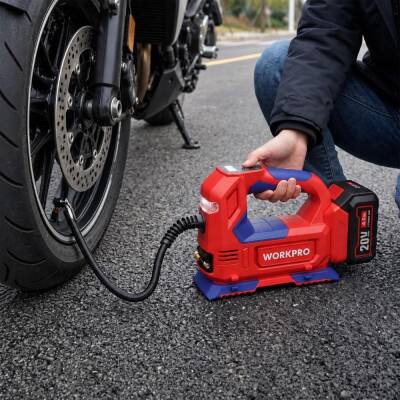WORKPRO WP394010 20V/12Volt 150 PSI Ayarlanabilir Dijital Basınç Göstergeli Hava Pompası (Aküsüz) - 4