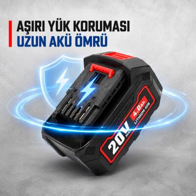 WORKPRO WP395002V 20Volt 4.0Ah. Li-ion Profesyonel Yedek Akü - 6