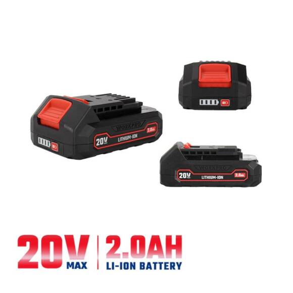 WORKPRO WP395003V 20Volt 2.0Ah. Li-ion Profesyonel Yedek Akü - 2