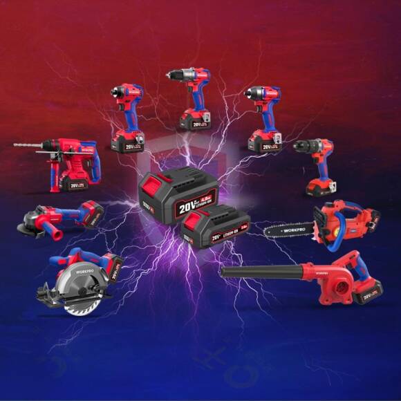 WORKPRO WP396006 20Volt 4.5A/Saat Li-ion Profesyonel Hızlı Akü Şarj Cihazı - 7