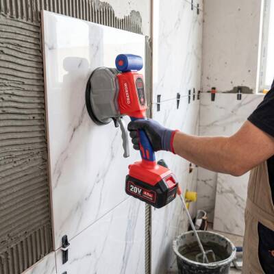 WORKPRO WP397018 20V 123MM Şarjlı Devir Ayarlı Profesyonel Seramik ve Fayans Vantuz Makinesi Aküsüz - 6