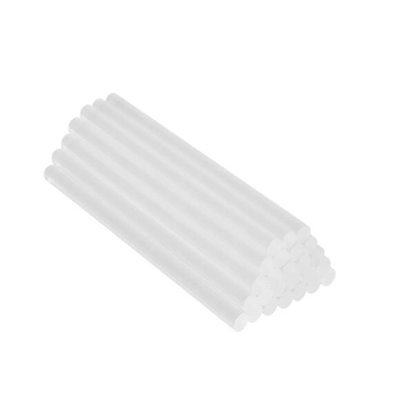 WORKPRO WP432002 11x200mm Sıcak Silikon Tabancası İçin 50 Adet Şeffaf Yedek Silikon/Mum - 7