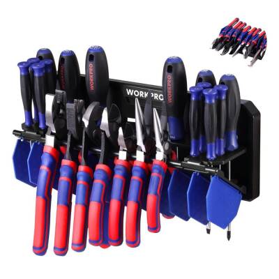 WORKPRO WP433073 Çok Amaçlı El Aleti Duvar Askı/Depolama Rafı - 3