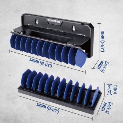 WORKPRO WP433073 Çok Amaçlı El Aleti Duvar Askı/Depolama Rafı - 10