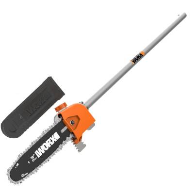 WORX WA0222 WG186E.1 ile Uyumlu 25CM Teleskobik Uzatmalı Zincirli Dal Budama Başlığı - Worx