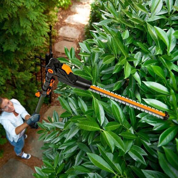 WORX WA0308 WG349E ile Uyumlu 45CM Profesyonel Açı Ayarlı Çit Budama Aparatı, Başlığı - 6