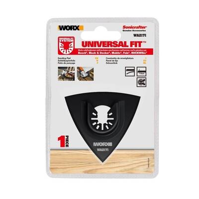 WORX WA2171 Çok Amaçlı Raspalama Makinası İçin 75x75mm Universal Cırtlı Zımpara Tabanı - 7