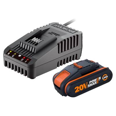 WORX WA3601 20Volt 2.0Ah. PowerShare Li-ion Akü ve Akü Şarj Cihazı - Worx