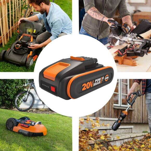 WORX WA3639 20Volt 2.0Ah. Li-ion PowerShare Yedek Akü - 3