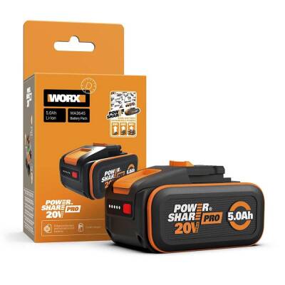 WORX WA3645 20Volt 5.0Ah Li-ion PowerShare Pro Yedek Akü - Worx
