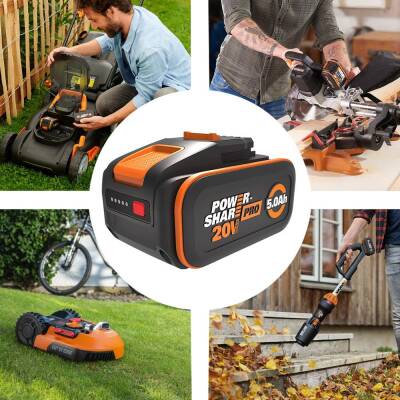 WORX WA3645 20Volt 5.0Ah Li-ion PowerShare Pro Yedek Akü - 3
