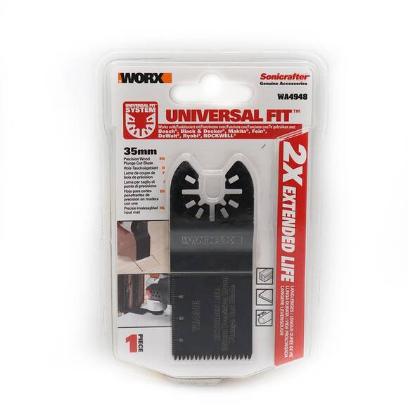 WORX WA4948 Çok Amaçlı Raspalama Makinası İçin 35x40mm Ahşap, Fiberglas, PVC Universal Kesme Bıçağı - 6