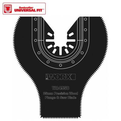 WORX WA4958 Çok Amaçlı Raspalama Makinası İçin 35x80mm 180˚ Ahşap, Fiberglas, PVC Universal Dalma/Kesme Bıçağı - Worx