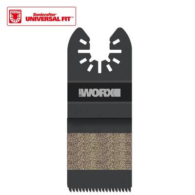 WORX WA4960 Çok Amaçlı Raspalama Makinası İçin 35x40mm Ahşap, PVC Universal Kesme ve Zımparalama Bıçağı - Worx