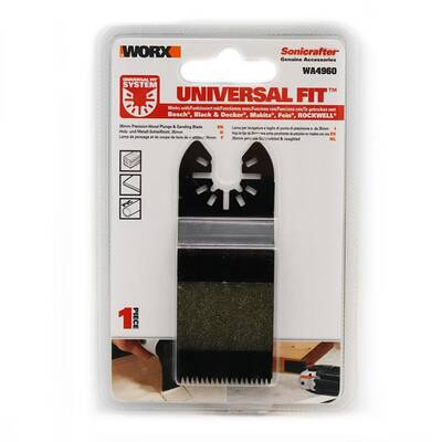 WORX WA4960 Çok Amaçlı Raspalama Makinası İçin 35x40mm Ahşap, PVC Universal Kesme ve Zımparalama Bıçağı - 2